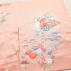 付け下げ 正絹 木の葉・植物柄 袷仕立て 身丈163.5cm 裄丈64.5cm リサイクル着物 着物 入学式 七五三 お宮参り フォーマル ピンク_画像18
