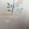 付け下げ しつけ糸付き 正絹 木の葉・植物柄 袷仕立て 身丈162cm 裄丈65cm リサイクル着物 着物 入学式 卒業式 七五三 お宮参り フォーマル ベージュ_画像11