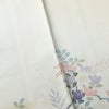 付け下げ しつけ糸付き 正絹 木の葉・植物柄 袷仕立て 身丈162cm 裄丈65cm リサイクル着物 着物 入学式 卒業式 七五三 お宮参り フォーマル ベージュ_画像13