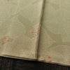 小紋 しつけ糸付き 縮緬 総柄 正絹 花柄 袷仕立て 身丈157cm 裄丈63.5cm リサイクル着物 着物 ベージュ_画像13