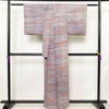 小紋 総柄 正絹 縞柄・線柄 袷仕立て 身丈160cm 裄丈63cm リサイクル着物 着物 多色使い_画像2