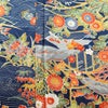 小紋 総柄 正絹 風景柄 袷仕立て 身丈153cm 裄丈64cm リサイクル着物 着物 青・紺_画像6