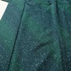 小紋 総柄 ポリエステル 縞柄・線柄 袷仕立て 身丈165.5cm 裄丈67.5cm リサイクル着物 着物 緑・うぐいす色_画像5