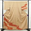 付け下げ 正絹 古典柄 袷仕立て 身丈159.5cm 裄丈65.5cm リサイクル着物 着物 刺繍 箔 金彩 入学式 七五三 お宮参り フォーマル 茶_画像1