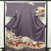 訪問着 正絹 古典柄 袷仕立て 身丈165cm 裄丈65cm リサイクル着物 着物 共八掛 金彩 入学式 結婚式 七五三 お宮参り フォーマル 紫・藤色_画像1