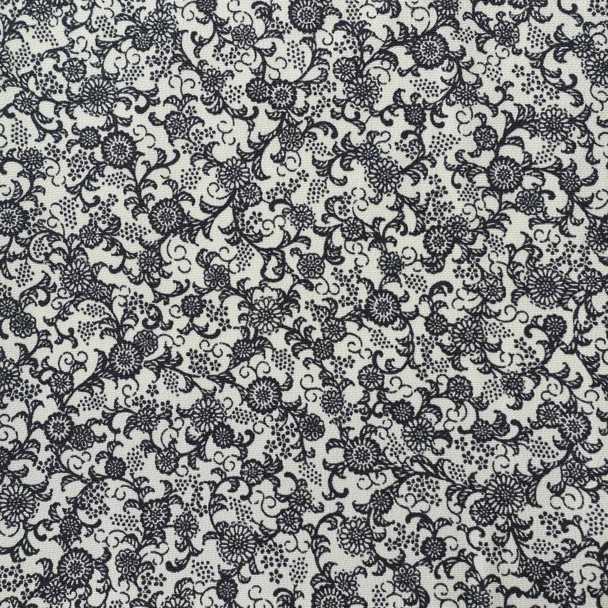 小紋 総柄 正絹 花柄 袷仕立て 身丈155.5cm 裄丈64cm リサイクル着物 着物 白_画像8