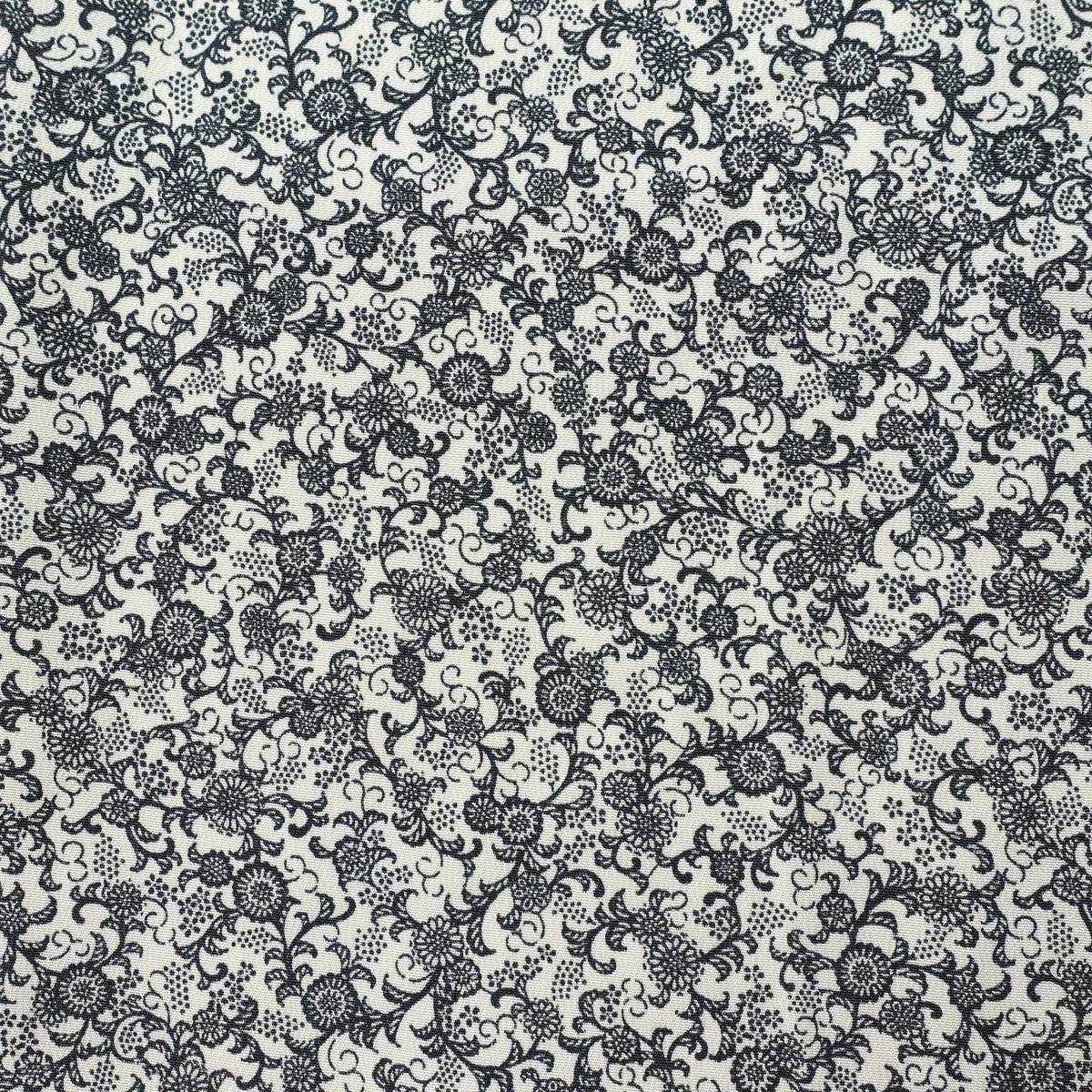 小紋 総柄 正絹 花柄 袷仕立て 身丈155.5cm 裄丈64cm リサイクル着物 着物 白_画像10
