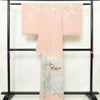 訪問着 しつけ糸付き 縮緬 正絹 風景柄 袷仕立て 身丈163.5cm 裄丈66.5cm リサイクル着物 着物 入学式 卒業式 結婚式 七五三 お宮参り フォーマル ピンク_画像2