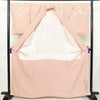 訪問着 しつけ糸付き 縮緬 正絹 風景柄 袷仕立て 身丈163.5cm 裄丈66.5cm リサイクル着物 着物 入学式 卒業式 結婚式 七五三 お宮参り フォーマル ピンク_画像3