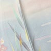 訪問着 しつけ糸付き 縮緬 正絹 風景柄 袷仕立て 身丈163.5cm 裄丈66.5cm リサイクル着物 着物 入学式 卒業式 結婚式 七五三 お宮参り フォーマル ピンク_画像12