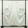 訪問着 しつけ糸付き 正絹 花柄 袷仕立て 身丈155.5cm 裄丈65.5cm リサイクル着物 着物 金彩 入学式 卒業式 結婚式 七五三 お宮参り フォーマル 青・紺_画像1