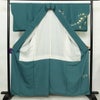 訪問着 落款入り 正絹 風景柄 袷仕立て 身丈160cm 裄丈65cm リサイクル着物 着物 緑・うぐいす色_画像3