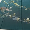 訪問着 落款入り 正絹 風景柄 袷仕立て 身丈160cm 裄丈65cm リサイクル着物 着物 緑・うぐいす色_画像4