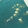 訪問着 落款入り 正絹 風景柄 袷仕立て 身丈160cm 裄丈65cm リサイクル着物 着物 緑・うぐいす色_画像16