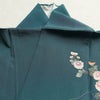 訪問着 落款入り 正絹 風景柄 袷仕立て 身丈160cm 裄丈65cm リサイクル着物 着物 緑・うぐいす色_画像21