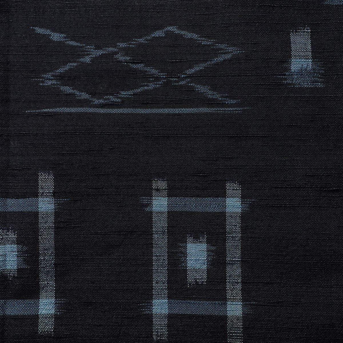 紬 正絹 古典柄 袷仕立て 身丈153.5cm 裄丈61cm リサイクル着物 着物 青・紺_画像9