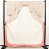 小紋 総柄 正絹 花柄 袷仕立て 身丈161cm 裄丈63.5cm リサイクル着物 着物 ベージュ_画像3