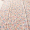 小紋 総柄 正絹 花柄 袷仕立て 身丈161cm 裄丈63.5cm リサイクル着物 着物 ベージュ_画像5