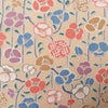 小紋 総柄 正絹 花柄 袷仕立て 身丈161cm 裄丈63.5cm リサイクル着物 着物 ベージュ_画像10