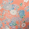 小紋 バチ衿仕立て 正絹 花柄 袷仕立て 身丈155.5cm 裄丈64cm リサイクル着物 一部しつけ糸付き 着物 ピンク_画像10