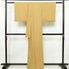 小紋 総柄 正絹 縞柄・線柄 袷仕立て 身丈161cm 裄丈64cm リサイクル着物 着物 黄・黄土色_画像2