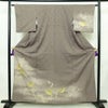 付け下げ 正絹 人物・動物柄 袷仕立て 身丈160.5cm 裄丈63cm リサイクル着物 着物 金彩 入学式 七五三 お宮参り フォーマル グレー_画像1