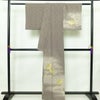 付け下げ 正絹 人物・動物柄 袷仕立て 身丈160.5cm 裄丈63cm リサイクル着物 着物 金彩 入学式 七五三 お宮参り フォーマル グレー_画像2