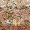 名古屋帯 全通柄 良品 正絹 風景柄 通し仕立て なごや帯 リサイクル帯 帯 ピンク_画像4