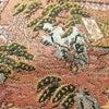 名古屋帯 全通柄 良品 正絹 風景柄 通し仕立て なごや帯 リサイクル帯 帯 ピンク_画像5