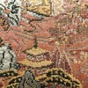 名古屋帯 全通柄 良品 正絹 風景柄 通し仕立て なごや帯 リサイクル帯 帯 ピンク_画像6