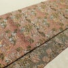 名古屋帯 全通柄 良品 正絹 風景柄 通し仕立て なごや帯 リサイクル帯 帯 ピンク_画像13