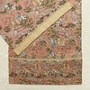 名古屋帯 全通柄 良品 正絹 風景柄 通し仕立て なごや帯 リサイクル帯 帯 ピンク_画像15