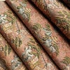 名古屋帯 全通柄 良品 正絹 風景柄 通し仕立て なごや帯 リサイクル帯 帯 ピンク_画像20