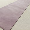 名古屋帯 全通柄 良品 縮緬 正絹 木の葉・植物柄 名古屋仕立て なごや帯 リサイクル帯 帯 紫・藤色_画像9