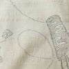 紬 バチ衿仕立て 正絹 花柄 袷仕立て 身丈162cm 裄丈64.5cm リサイクル着物 着物 クリーム_画像11