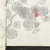 紬 バチ衿仕立て 正絹 花柄 袷仕立て 身丈162cm 裄丈64.5cm リサイクル着物 着物 クリーム_画像16