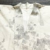紬 バチ衿仕立て 正絹 花柄 袷仕立て 身丈162cm 裄丈64.5cm リサイクル着物 着物 クリーム_画像21