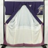 付け下げ　辻が花 翠山工房 落款入り 正絹 花柄 袷仕立て 身丈160.5cm 裄丈69cm リサイクル着物 着物 金彩 入学式 七五三 お宮参り フォーマル 紫・藤色_画像3
