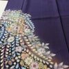 付け下げ　辻が花 翠山工房 落款入り 正絹 花柄 袷仕立て 身丈160.5cm 裄丈69cm リサイクル着物 着物 金彩 入学式 七五三 お宮参り フォーマル 紫・藤色_画像5