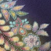 付け下げ　辻が花 翠山工房 落款入り 正絹 花柄 袷仕立て 身丈160.5cm 裄丈69cm リサイクル着物 着物 金彩 入学式 七五三 お宮参り フォーマル 紫・藤色_画像8