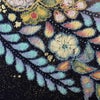 付け下げ　辻が花 翠山工房 落款入り 正絹 花柄 袷仕立て 身丈160.5cm 裄丈69cm リサイクル着物 着物 金彩 入学式 七五三 お宮参り フォーマル 紫・藤色_画像16