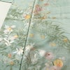 付け下げ 正絹 花柄 袷仕立て 身丈156.5cm 裄丈62.5cm リサイクル着物 着物 箔 金彩 入学式 卒業式 七五三 お宮参り フォーマル 桜 緑・うぐいす色_画像5