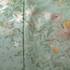 付け下げ 正絹 花柄 袷仕立て 身丈156.5cm 裄丈62.5cm リサイクル着物 着物 箔 金彩 入学式 卒業式 七五三 お宮参り フォーマル 桜 緑・うぐいす色_画像6