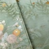 付け下げ 正絹 花柄 袷仕立て 身丈156.5cm 裄丈62.5cm リサイクル着物 着物 箔 金彩 入学式 卒業式 七五三 お宮参り フォーマル 桜 緑・うぐいす色_画像15