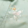 付け下げ 正絹 花柄 袷仕立て 身丈156.5cm 裄丈62.5cm リサイクル着物 着物 箔 金彩 入学式 卒業式 七五三 お宮参り フォーマル 桜 緑・うぐいす色_画像22