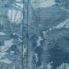 単衣 紬 正絹 花柄 単衣仕立て 身丈153cm 裄丈62.5cm リサイクル着物 着物 青・紺_画像8