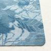 単衣 紬 正絹 花柄 単衣仕立て 身丈153cm 裄丈62.5cm リサイクル着物 着物 青・紺_画像19