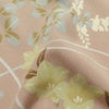 単衣 小紋 良品 ポリエステル 木の葉・植物柄 単衣仕立て 身丈168.5cm 裄丈67cm リサイクル着物 着物 ベージュ_画像23