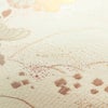 名古屋帯 六通柄 良品 正絹 花柄 名古屋仕立て なごや帯 リサイクル帯 帯 箔 菊 ベージュ_画像9