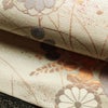 名古屋帯 六通柄 良品 正絹 花柄 名古屋仕立て なごや帯 リサイクル帯 帯 箔 菊 ベージュ_画像10